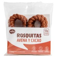 Rosquitas de Avena y Cacao LA PURITA Bolsa 80g