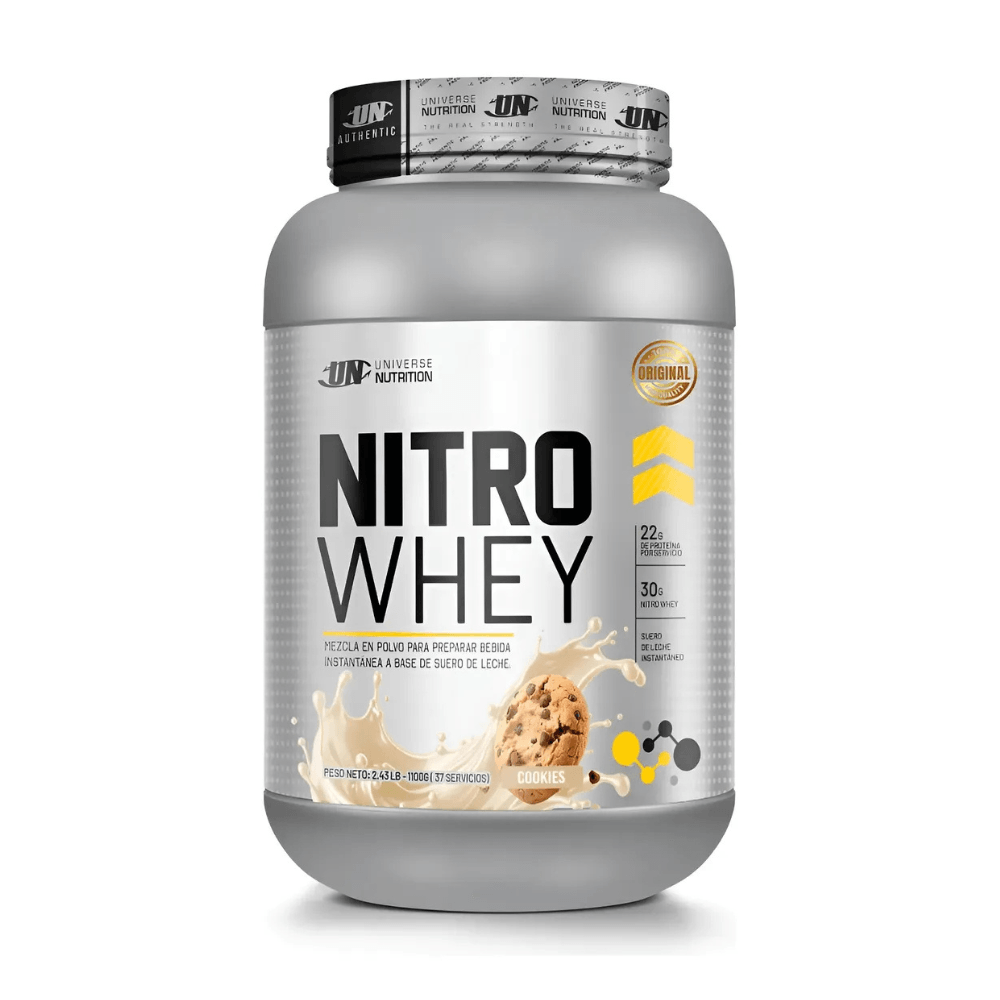Nitro Whey 1.1 KG Proteina Sabor Cookies