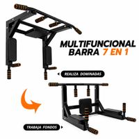 Barra Dominadas Y Paralelas Multifuncional 7en1