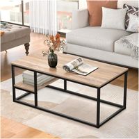 Mesa de Centro Industrial Caipirinha Ventitas Home Macadamia