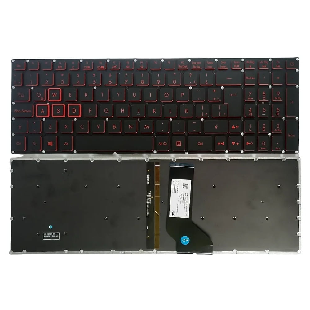 Teclado Acer Nitro 5 ORIGINAL AN515 AN515-41 AN515-42