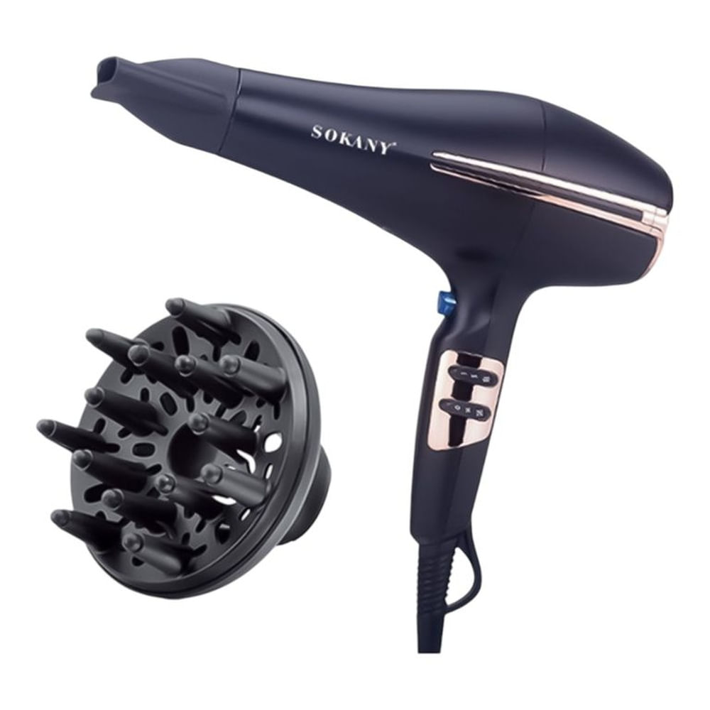 Secadora de Cabello SOKANY 2200W con Tecnología Iónica Azul