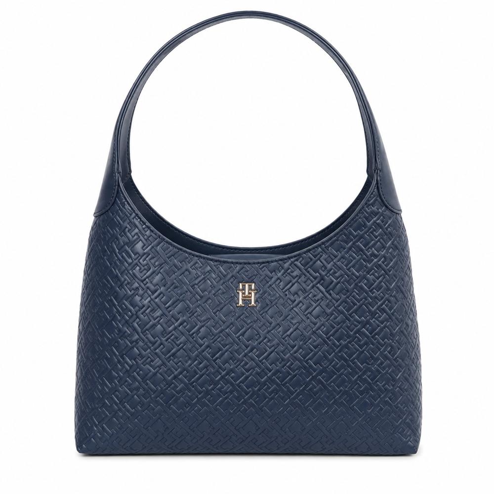 CARTERA SHOULDER BAG TOMMY HILFIGER AZUL ENTERO MONOGRAFIADO