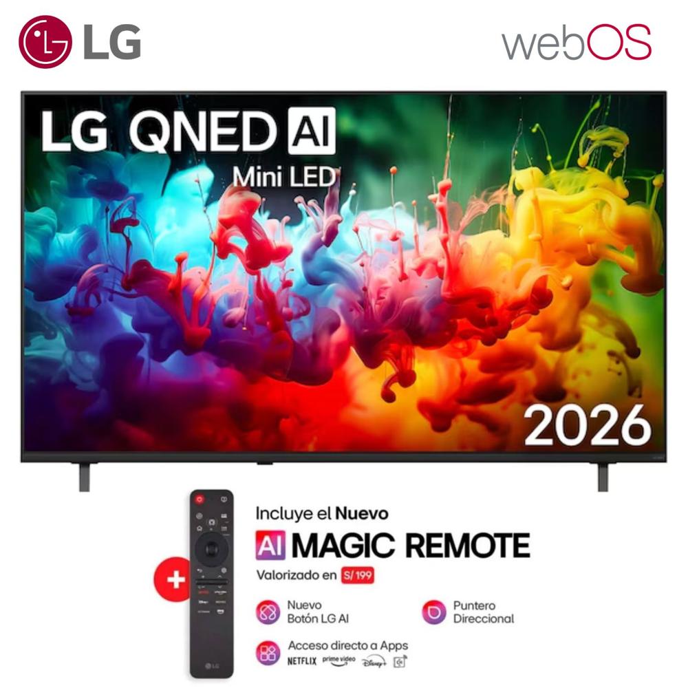 Televisor Smart TV LG 65'' MiniLed QNED UHD 4K WebOS 65QNED65BSA 2026