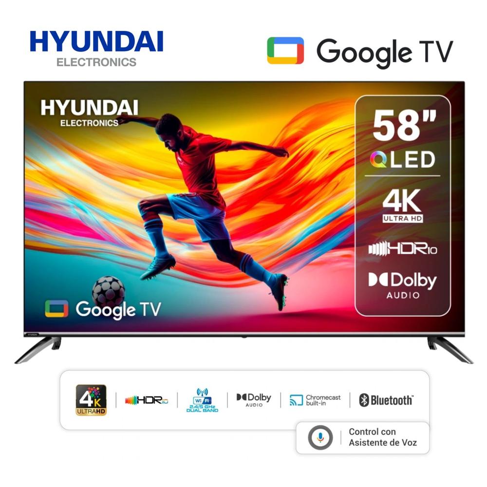Televisor Smart TV 58'' HYUNDAI QLED UHD 4K HYLED5813QG