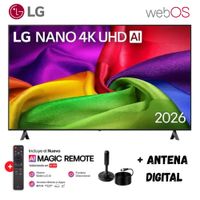 Televisor Smart TV 65'' NANO UHD 4K WebOS 65NU800BPSB 2026 - Ant Digital