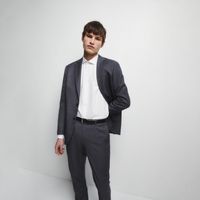 Camisa Hombre Sfera Estructura Estampada Blanco