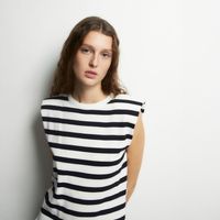 Top Punto Mujer Sfera Manga Sisa Blanco