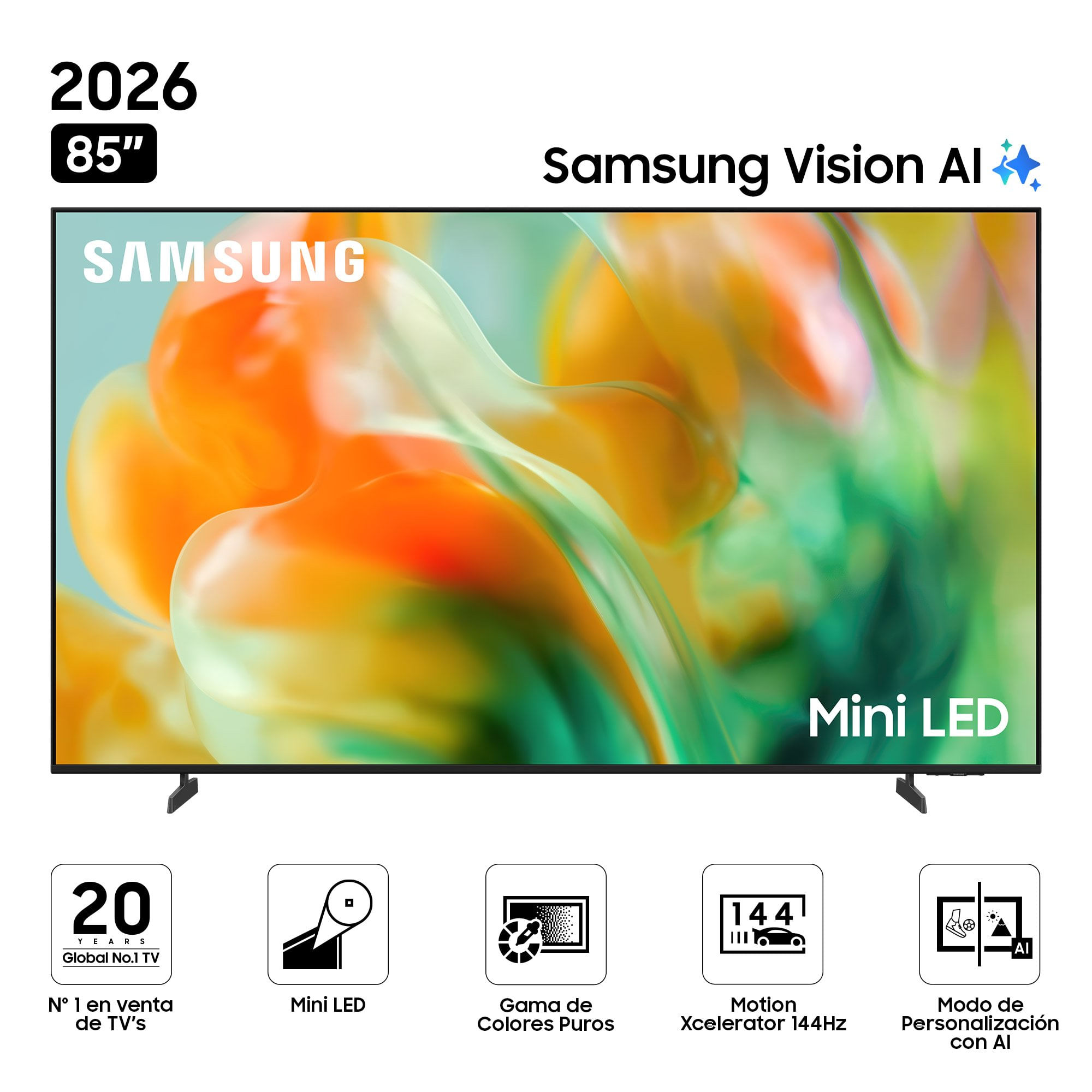 Televisor SAMSUNG Mini LED 85"" UHD 4K Smart TV M80H Vision AI