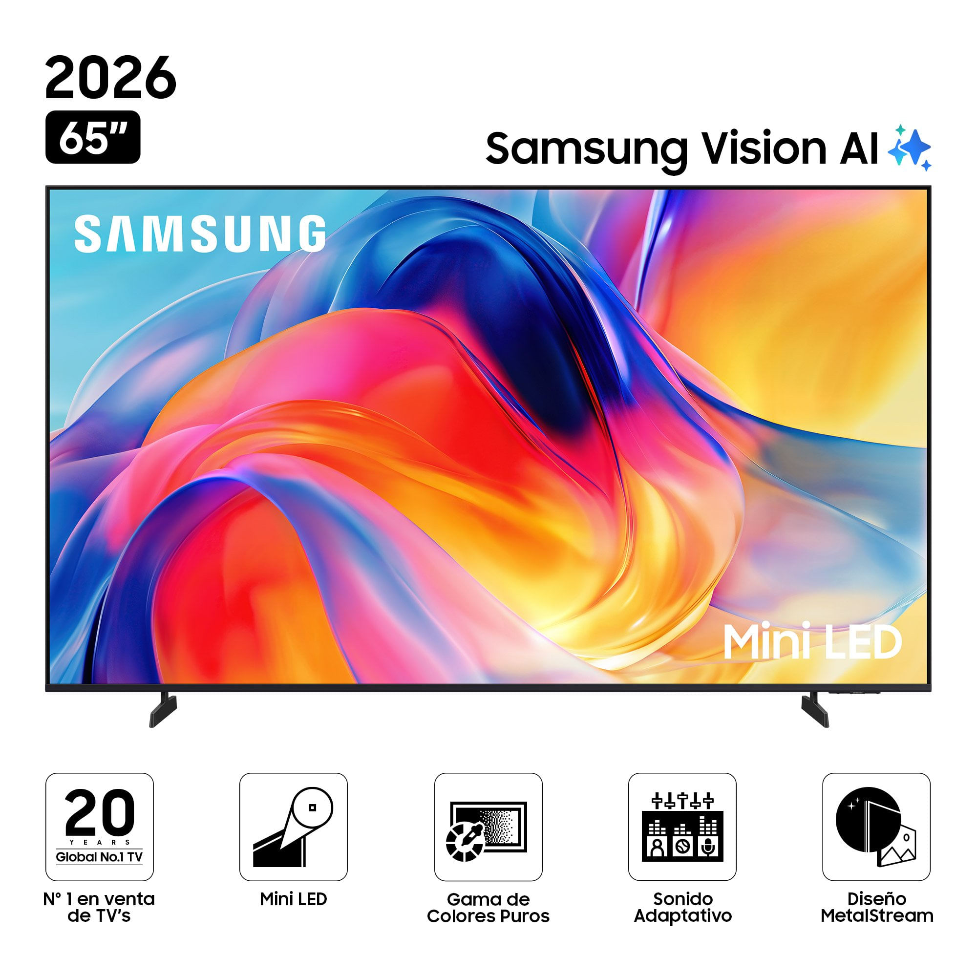 Televisor SAMSUNG Mini LED 65"" UHD 4K Smart TV M70H Vision AI