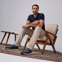 Zapatos De Vestir Hombre Malabar Punto Azul