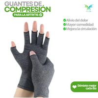 GUANTES DE COMPRESION DOLOR ARTRITIS GRIS TALLA M