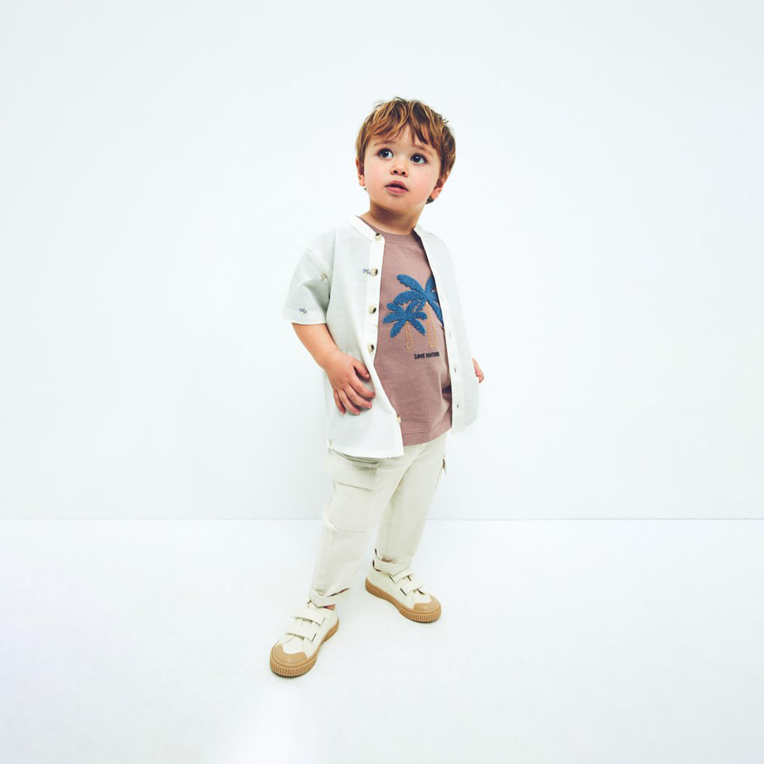 Pantalon Bebe Niño Sfera Cargo Cordon Cintura Piedra