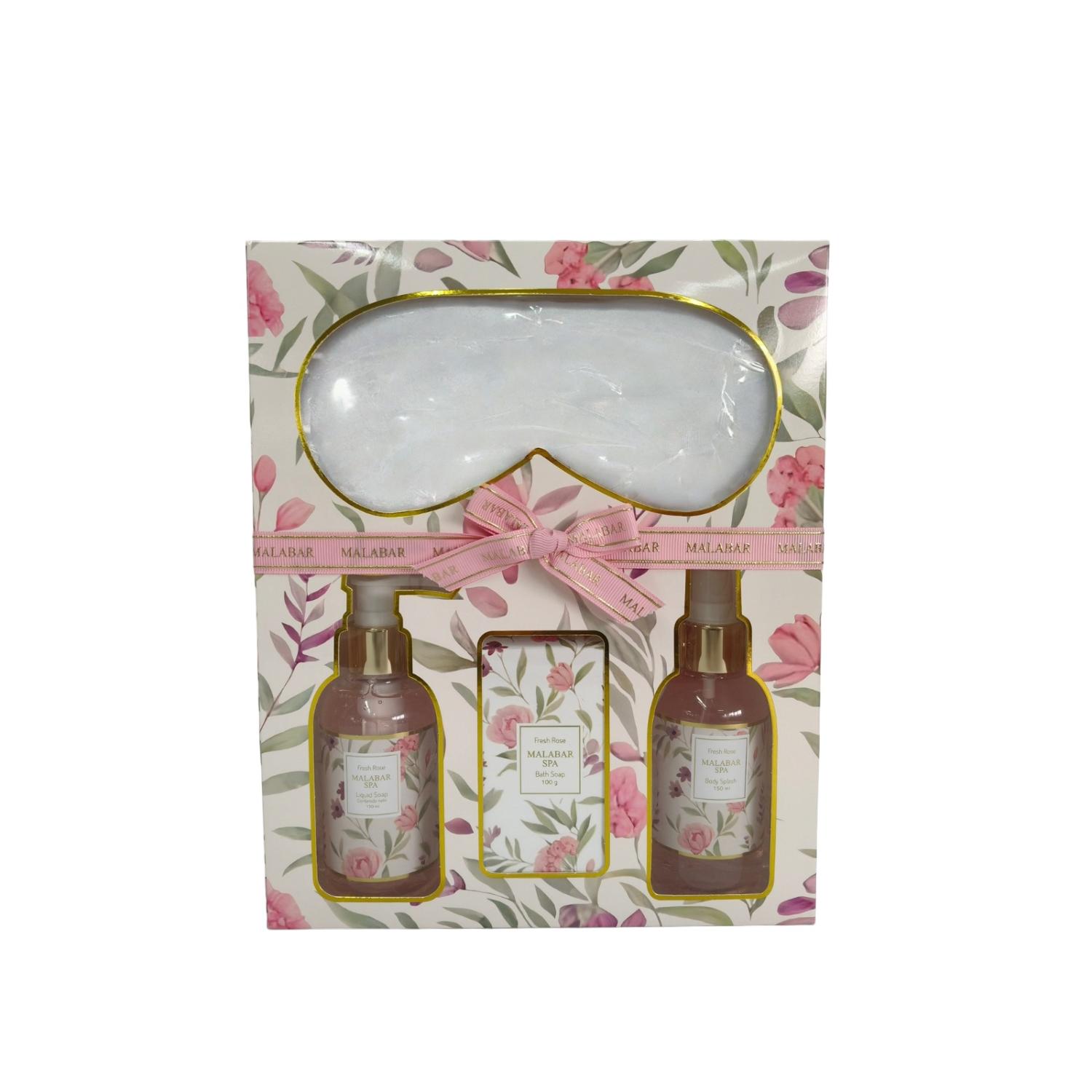 Set Malabar Jabón Líquido 150Ml + Body Splash 150Ml + Jabón De Baño 100G + Antifaz