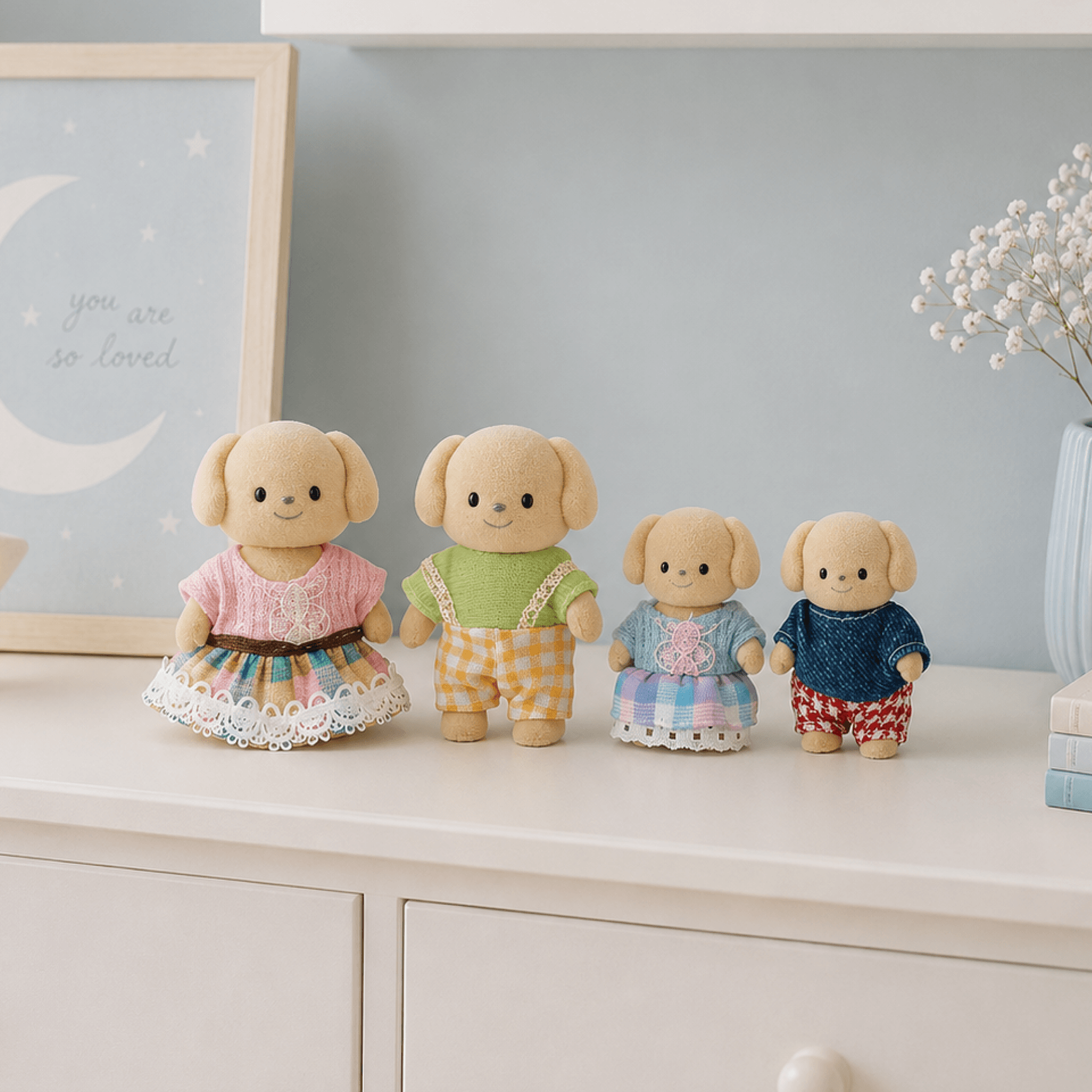Set De Figuras Familia De Perros Dreamy