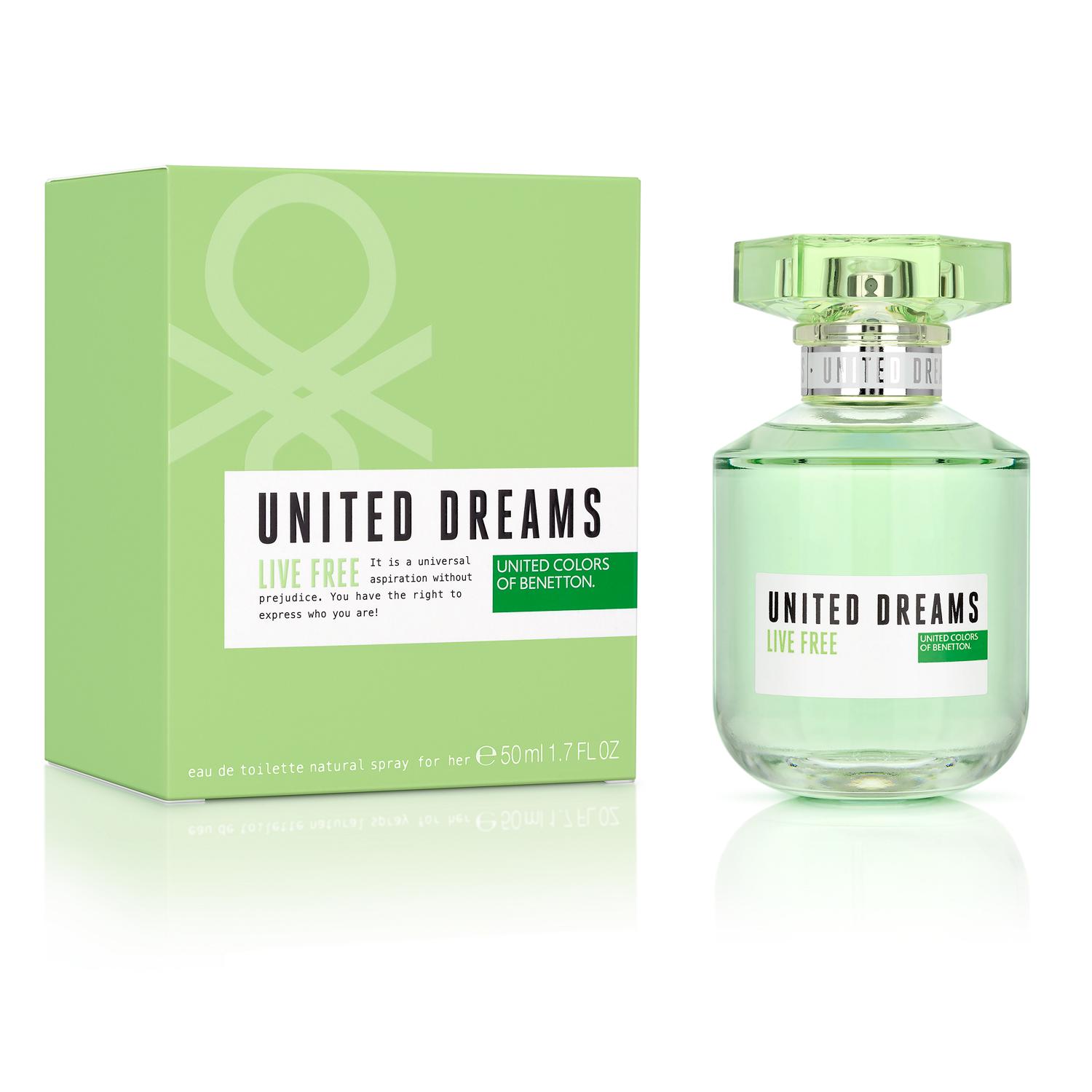Perfume United Dreams Live Free Benetton Hombre Edt 50Ml