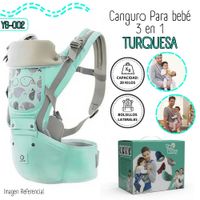 CANGURO ERGONÓMICO PREMIUN PARA BEBÉ - VERDE.