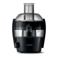 Extractor de Jugo Philips 500W 1 Velocidad 1.5L HR183200 Negro