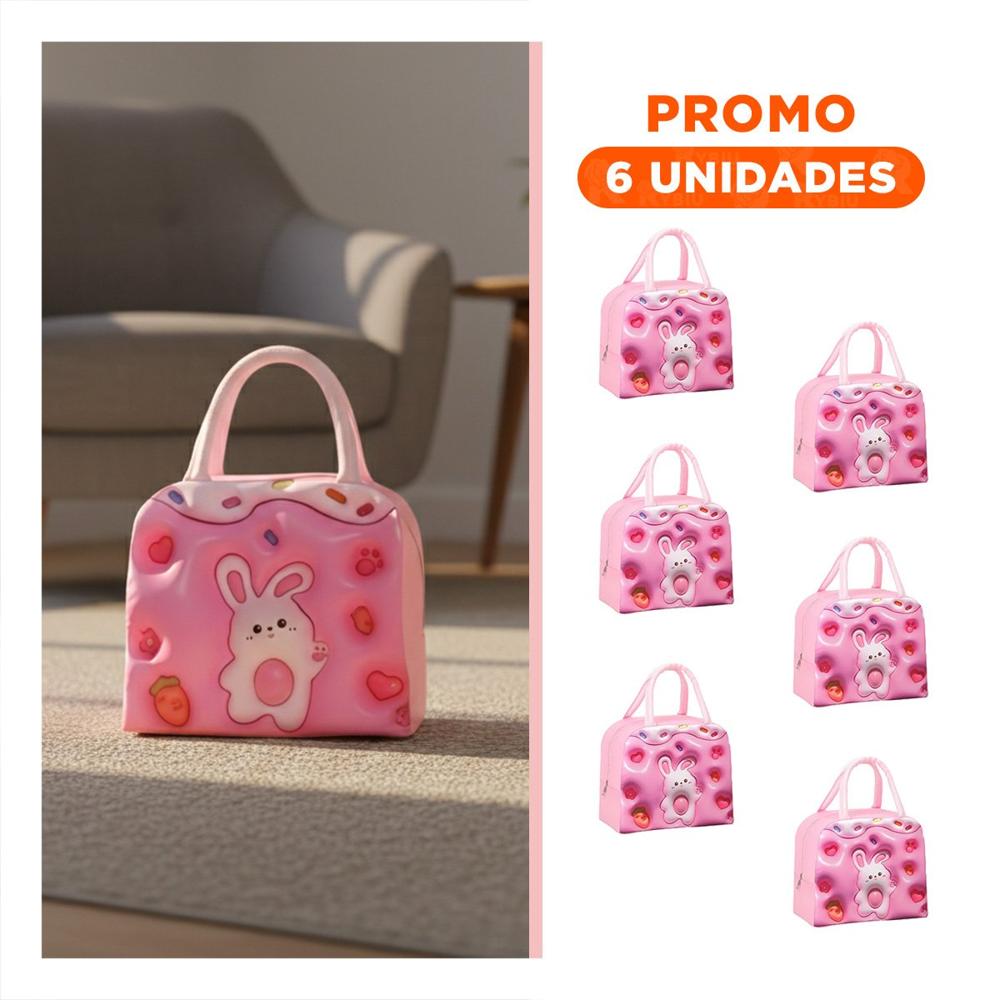 Pack6 Contenedor Termico con Arte Kawaii Infantil Rosado Y Regalo Sticker