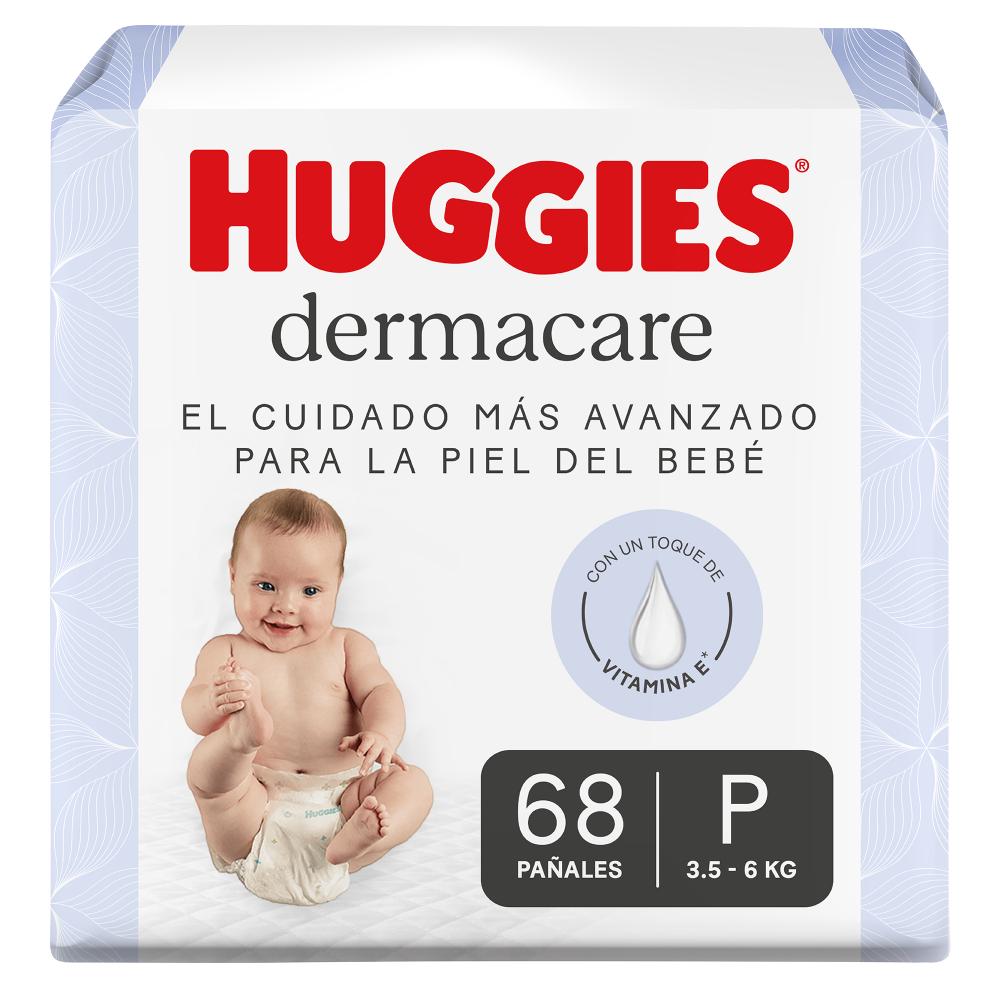 Pañales para Bebé HUGGIES Dermacare Talla P Paquete 68un