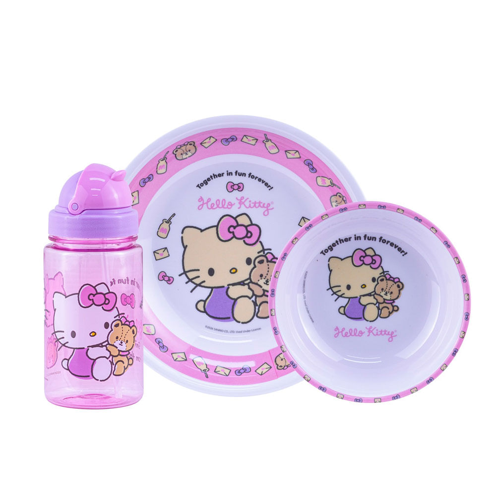 Vajilla Infantil Hello Kitty Tomatodo Scool Melamine 705184