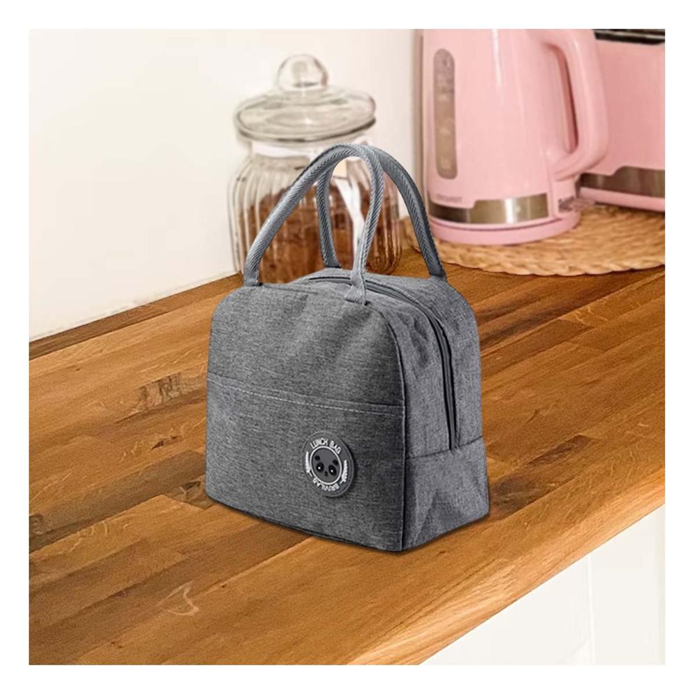 Caja de Almuerzo y Bolsillo Exterior Resistente para Traslados Plomo Y Notas
