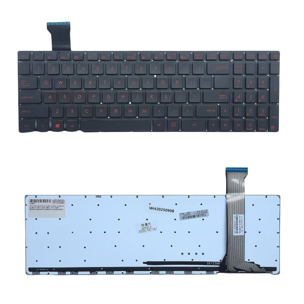 Teclado Asus ORIGINAL ROG GL552 GL552J GL552JX INGLES