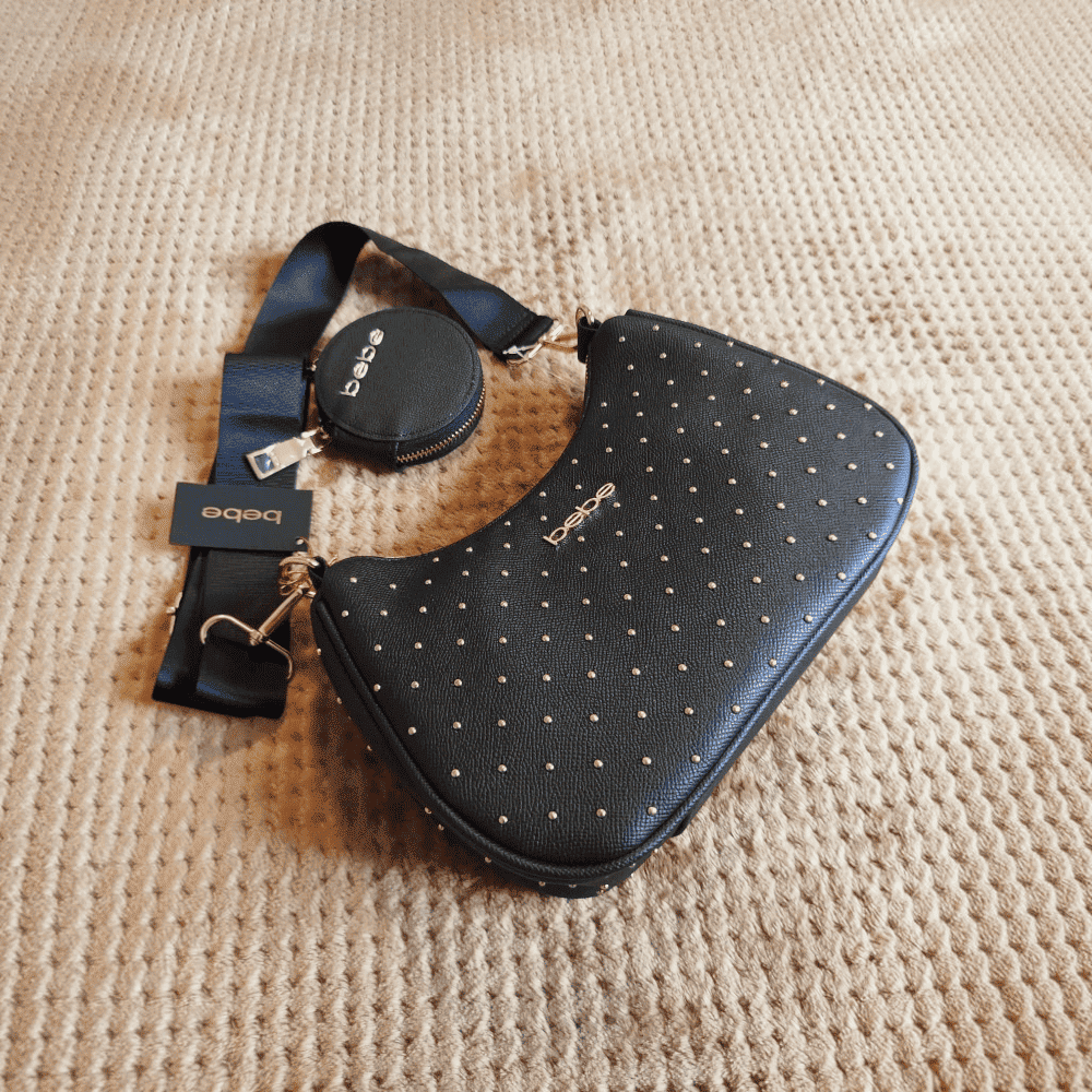 Cartera Crossbody Con Monedero Desmontable Negro