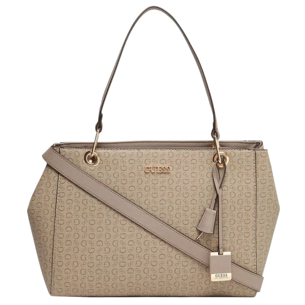 CARTERA TOTE GUESS HAZEL MONOGRAFIADA COLOR ARENA