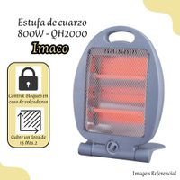 Estufa Eléctrica de Cuarzo Imaco QH2000.