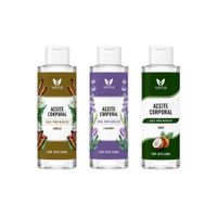 Kit Aceite Corporal Canela más Lavanda más  Coco VENA 250ml - Trio Hidratante para tu Piel
