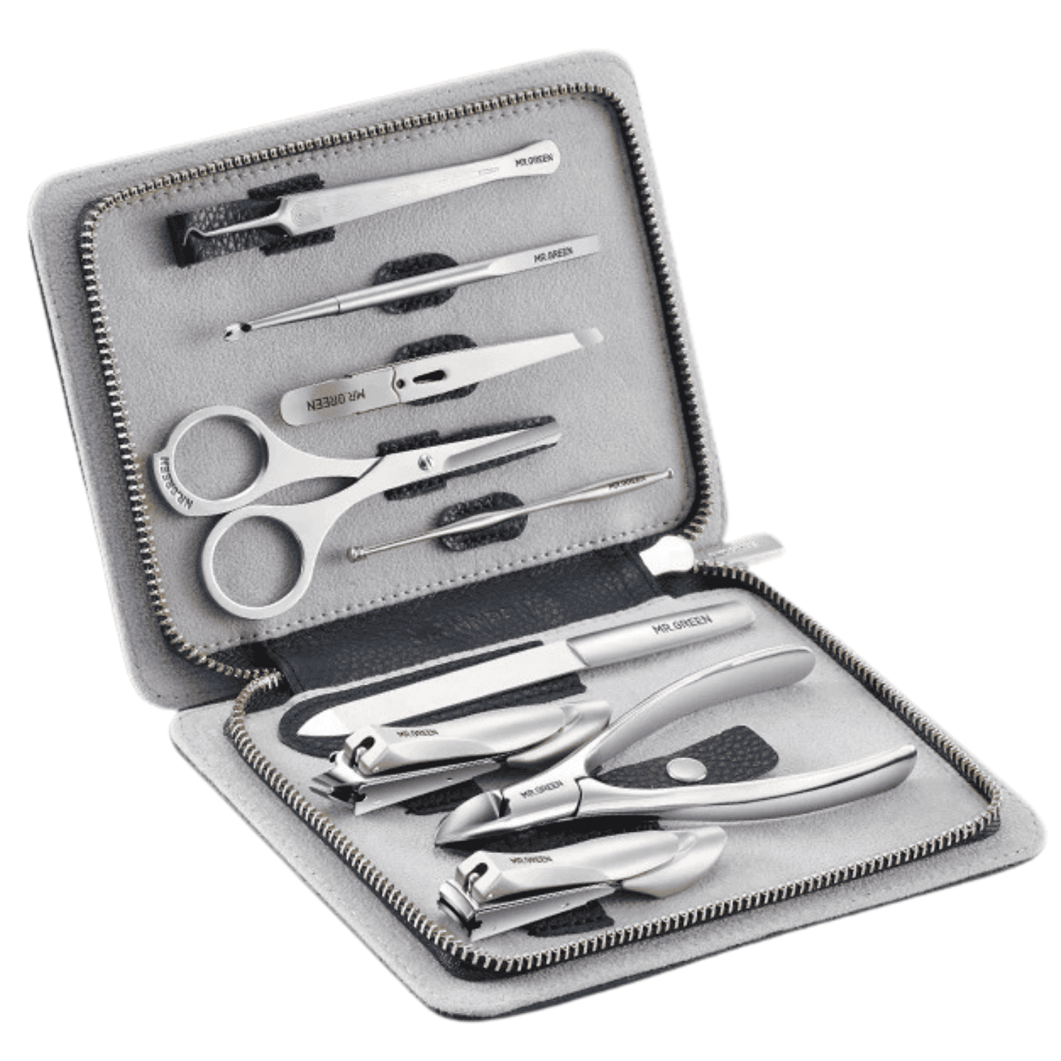 Manicura Pedicura Cortauñas MR GREEN Cuidado Personal Set 9 pcs