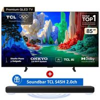 Televisor TCL QLED 85 UHD 4K Google TV 85A400 - Soundbar 100W