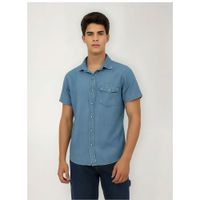 Camisa Topitop Hombre Azul