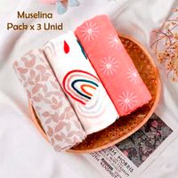 Manta Muselina para Bebé Pack x 3 Unidades SMT29