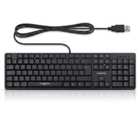 Teclado Multimedia USB Cybertel Ebony Negro Waterproof UV Teclas Semi Curvas CYB K105