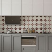 Piso/Pared Graficada Decorado Montalcino 20x20cm 1m2 Orange