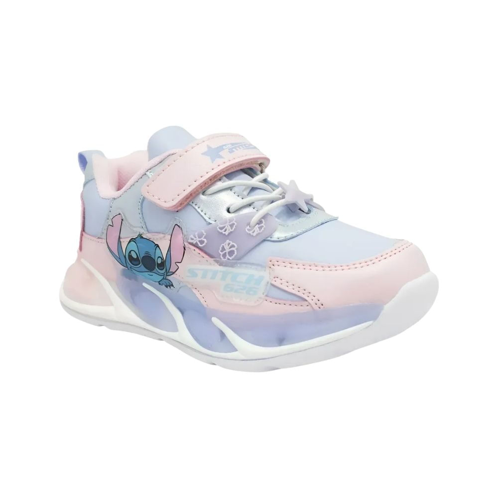 ZAPATILLAS CASUALES STITCH NIÑA CELESTE 2stc0790001 CON LUCES ZAPATILLAS CASUALES STITCH NIÑA CELESTE 2stc0790001 TALLA 28