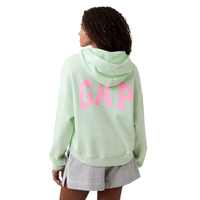 POLERA HOODIE GAP RELAXED CON CAPUCHA CROPPED VERDE
