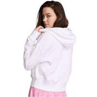 POLERA CON CAPUCHA PINK CAMPUS FLEECE BLANCO VS