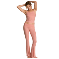 SET PIJAMA VICTORIA SECRET TIRANTES Y PANTALON RIB ROSA