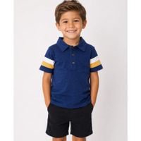 Polo  Camisa CARTER'S Niño Azul Marino Manga Corta Talla 4