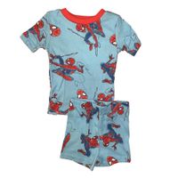 Conjunto Pijama Niños Spiderman Manga Corta 2 Piezas