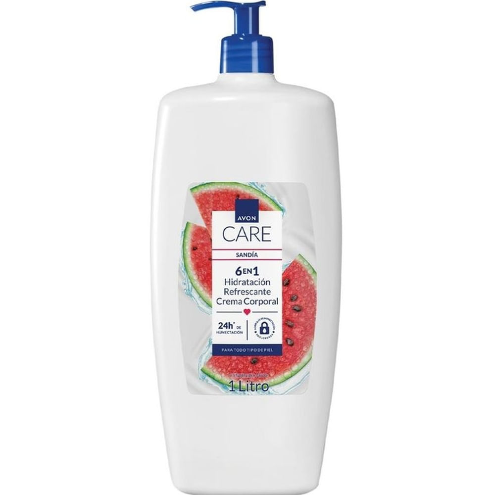 Avon Care 6 En 1 Crema Corporal Sandía 1L