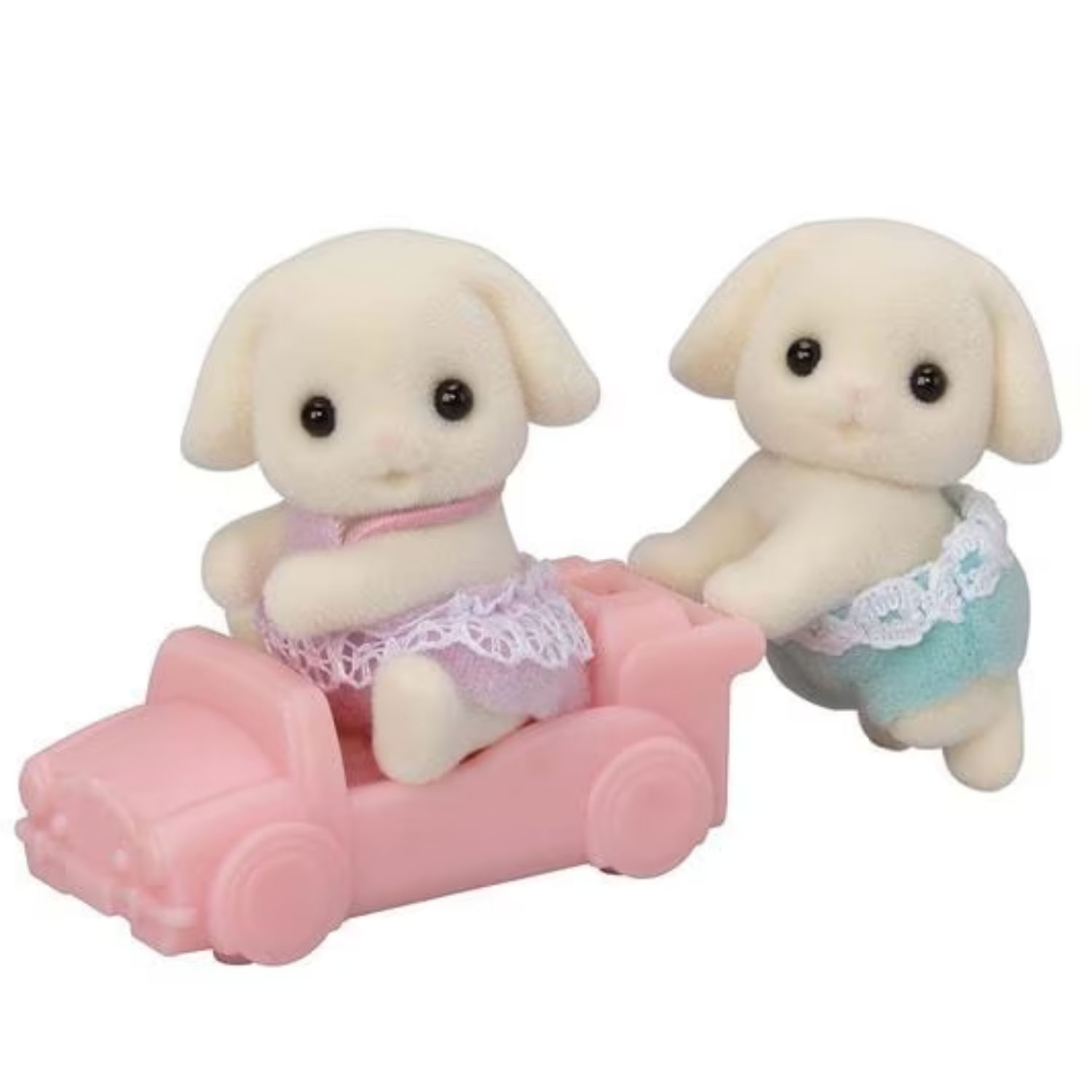 Set De Figuras Gemelos Conejo Flora Sylvanian Families