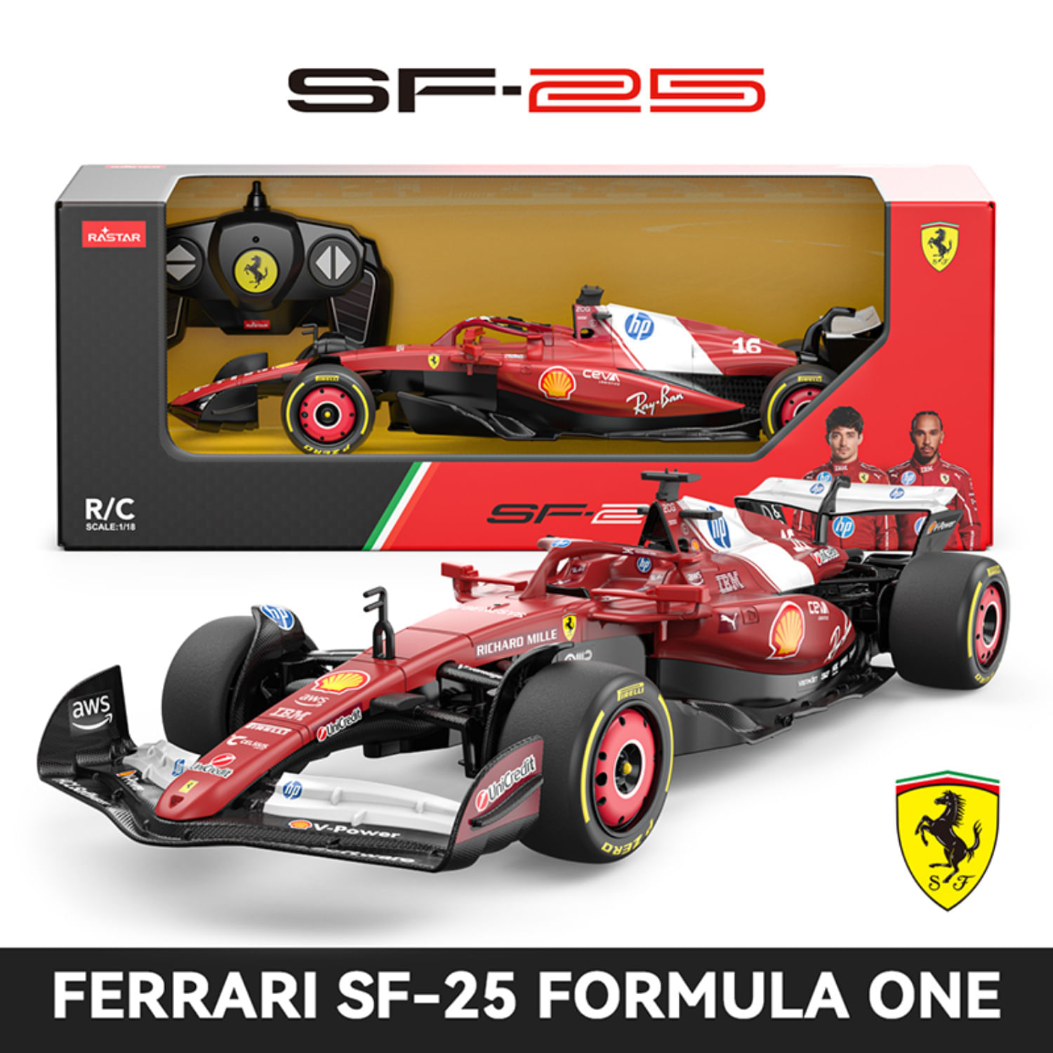 Auto Radio Control 1:18 Ferrari Sf-25