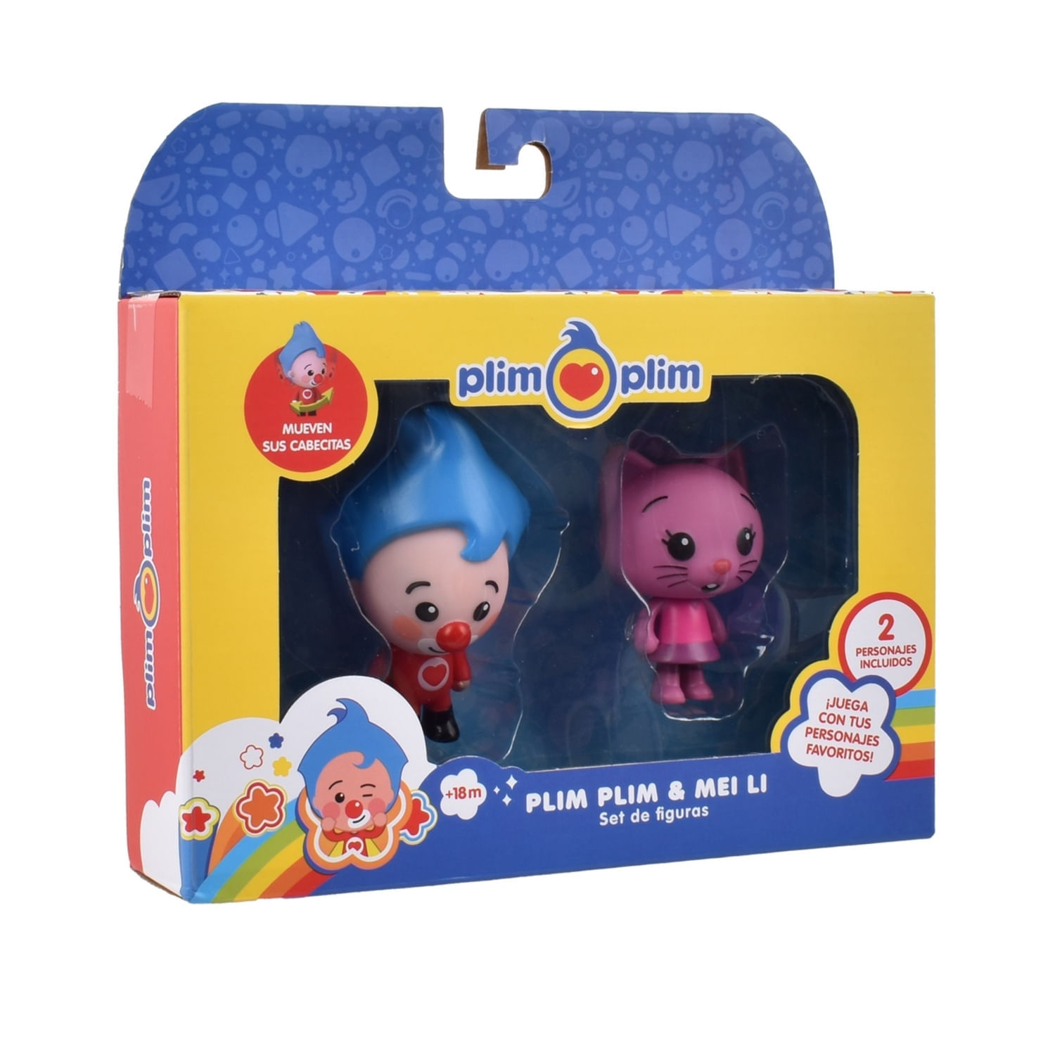 Set De 2 Figuras Plim Plim Y Mei Li