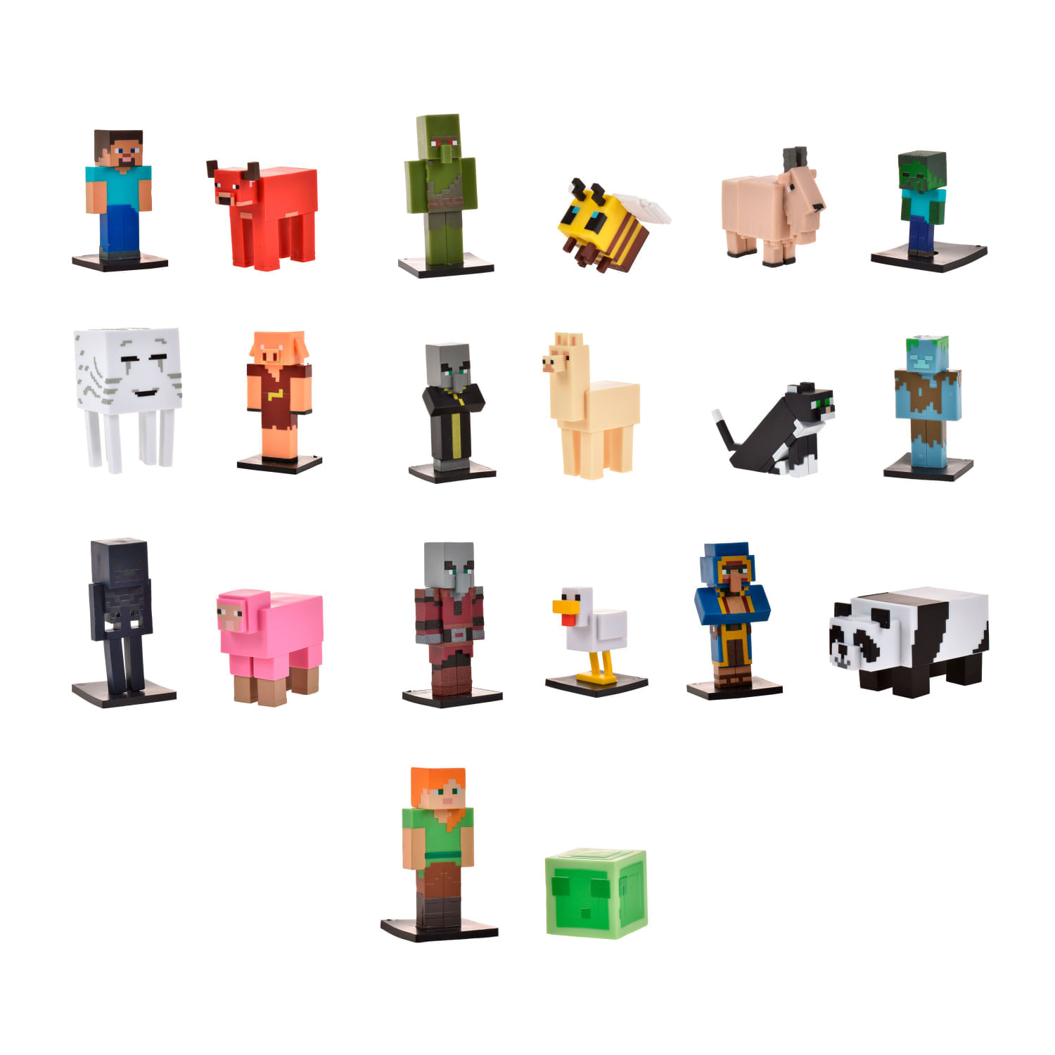 Set 2 Figuras Sorpresa Toppeez Minecraft 6 Cm