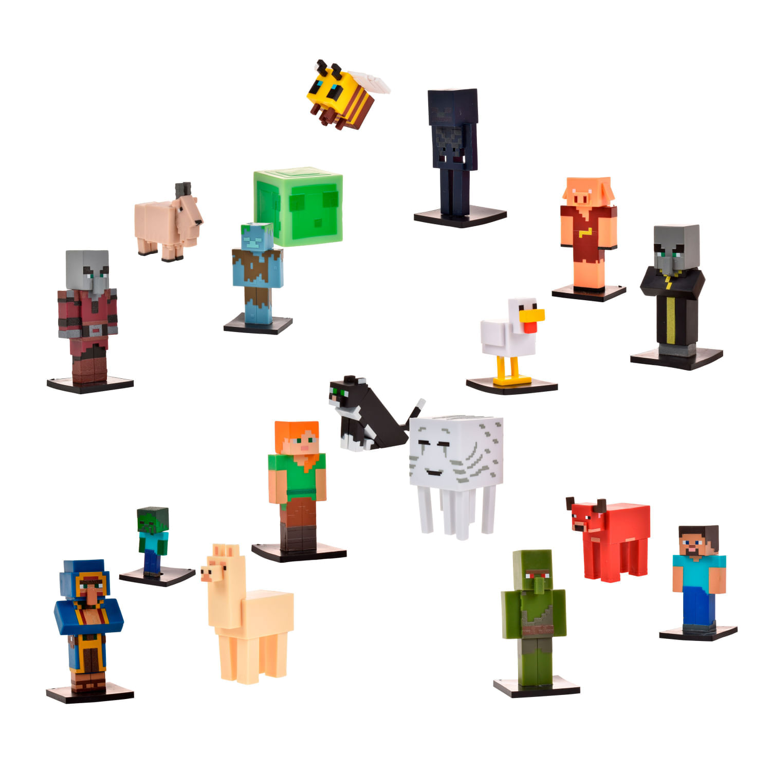 Set 3 Figuras Toppeez Minecraft 6 Cm