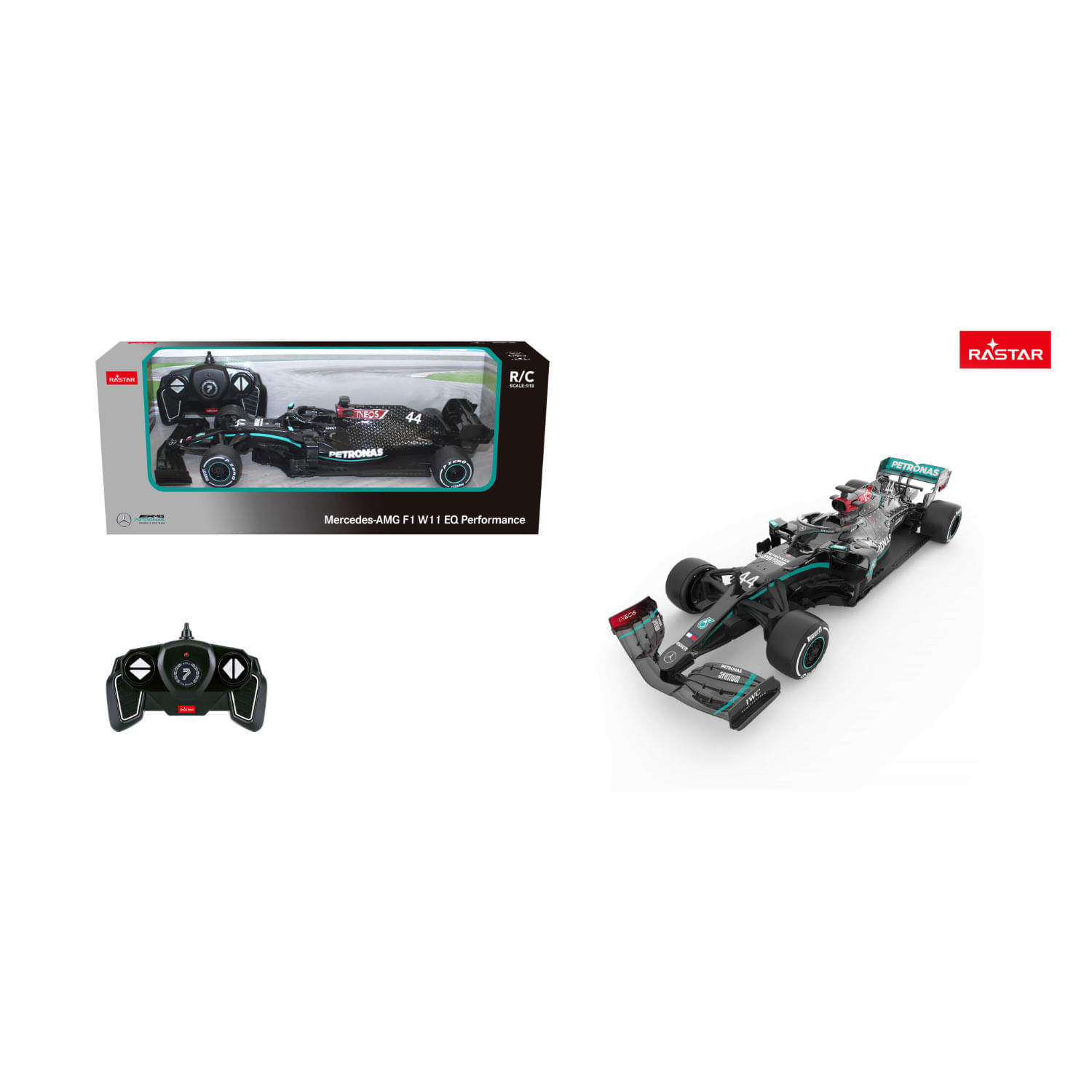 Auto Formula 1 Con Radio Control Escala 1:18 Mercedes-Amg W11 Auto Radio Control 1:18 Mercedes-Amg F1 W11 Eq